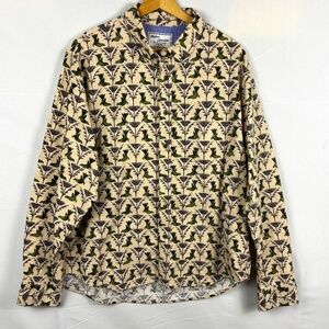 Modern Liberation Men's Casual Long sleeve Button Up Shirt Sz XL Novelty Flannel